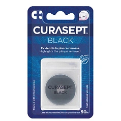 Зубная нить Curasept BLACK CHX 0,2%, 50 м