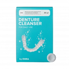 Таблетки для чистки кап, протезов и элайнеров Emra