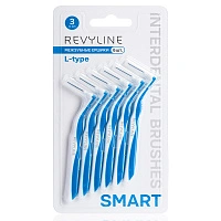 Набор ёршиков Revyline Smart L-type (0,6 мм) голубые, 6 шт - изображение 1