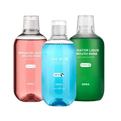 Набор из 3 жидкостей для ирригатора Emra The Blue, Антикариес, Фитокомплекc
