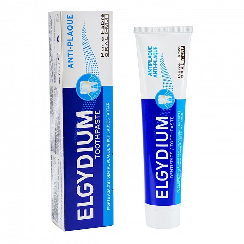 Зубная паста Эльгидиум Против зубного налета, хлоргексидин 0,004% 75 мл - изображение 1