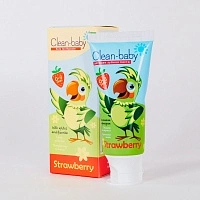 Детская зубная паста Clean Baby клубника (от 0 до 3 лет), 50 мл