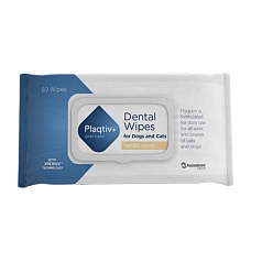 Салфетки для ухода за полостью рта Plaqtiv+ для кошек и собак