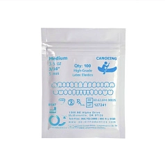  Резинки для брекетов Каноэ (средне-сильные - 100 гр, латекс 5 мм)