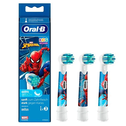 Braun Oral-B Stages Kids EB10S-3 Человек-паук (3шт) - изображение 1