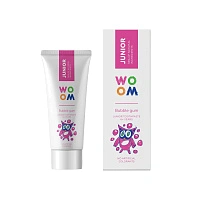 Детская зубная паста Woom Junior Bubble Gum 6+, 50 мл