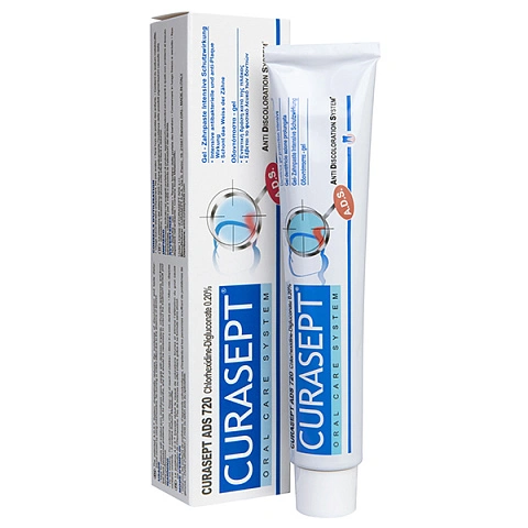 Зубная паста Curasept ADS 720, хлоргексидин 0,2% 75 мл - изображение 1