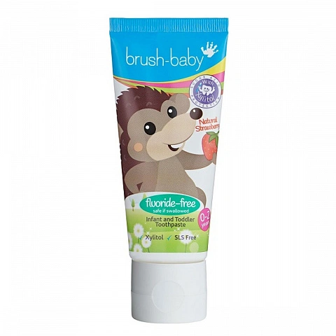 Зубная паста Brush-Baby Клубника (от 0 до 2 лет), 50 мл - изображение 1