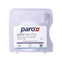 Зубная нить Paro riser flos c фторидом, 50м - изображение 2