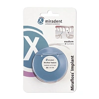 Флосс miradent Mirafloss Implant 2,2 мм, для имплантов/брекетов