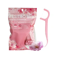 Зубная нить с держателем Pesitro flosser Сакура, 100шт
