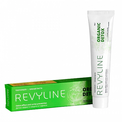 Зубная паста Revyline Organic Detox, 75 гр - изображение 1