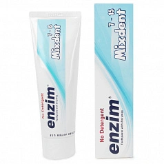 Зубная паста Enzim Mixdent для молочных и постоянных зубов (7-15 лет), 75 мл