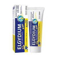 Детская зубная паста-гель Elgydium Kids Pierre Fabre от кариеса со вкусом банана (от 2 до 6 лет), 50 мл