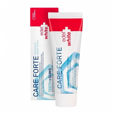 Зубная паста Edel+white CARE FORTE Teeth+Gums, 75 мл - изображение 1