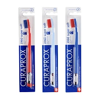Набор из 3 щёток Curaprox 3960 Super Soft Красная/ Голубая/ Синяя - изображение 1