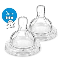 Соска Philips AVENT Anti-colic со средним потоком 3мес+ (2 шт) SCF633/27 - изображение 1