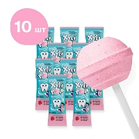 Леденец на палочке Miradent XyliPOP (клубника), 10шт
