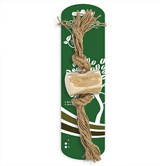 Бочонок на веревке для собак COFFEE WOOD, 25 см