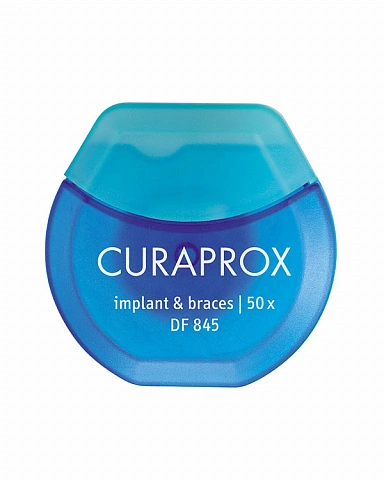 Флосс Curaprox DF 845 для имплантов и брекетов, 50 шт - изображение 1