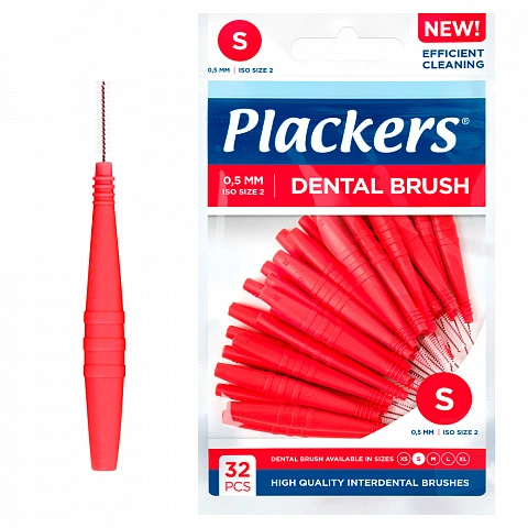 Набор ёршиков Plackers Dental Brush S (0,5 мм), 32 шт - изображение 1