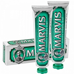 Набор из 2 паст Marvis Classic Strong Mint Классическая мята, 85 мл