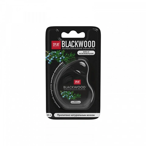 Вощеная нить Splat Special BlackWood с ароматом можжевельника и мяты, 30 м - изображение 1