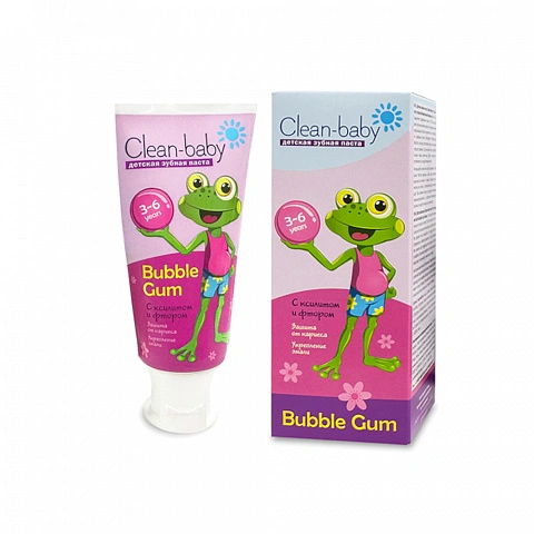 Зубная паста Clean Baby Bubble Gum (от 3 до 6 лет), 50 мл - изображение 1