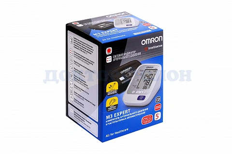 Тонометр OMRON M3 Expert (HEM-7132-ALRU) Адаптер+Универсальная манжета - изображение 3