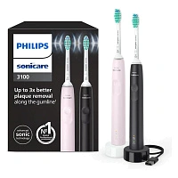 Набор из 2 электрических зубных щеток Philips Sonicare HX3675/15 3100 series - изображение 1