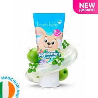 Детская зубная паста Brush-Baby Яблоко-мята (от 0 до 3 лет), 50 мл