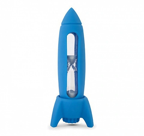 Песочные часы для контроля времени чистки J-me Rocket Timer синие - изображение 1