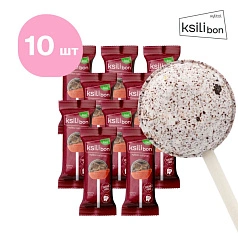 Леденец на палочке Ksilibon Bio Lollipop Чери кола, 10 шт