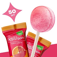 Леденец на палочке Ksilibon Bio Lollipop Гранат, Апельсин, Мята, 50 шт.