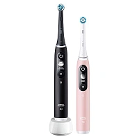 Набор из двух электрических зубных щеток Oral-B iO 6 Duo Black Lava, Pink Sand - изображение 1