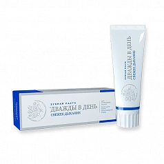 Зубная паста ДВАЖДЫ В ДЕНЬ Свежее дыхание, 100 мл