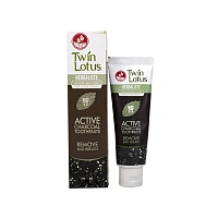 Зубная паста Twin Lotus Active Charcoal с углём, 50 мл - изображение 1