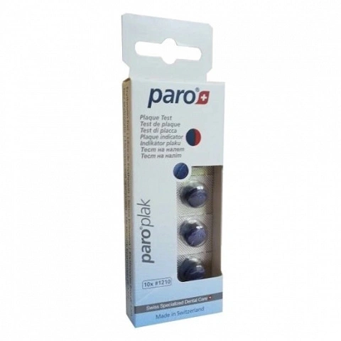 Таблетки для индикации зубного налёта paro plak, 10 штук - изображение 1