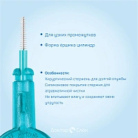 Набор ёршиков с держателем Curaprox CPS 06 (0,6 мм), 5 шт