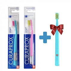 Набор 2+1 детских зубных щёток Curaprox 7600 Smart