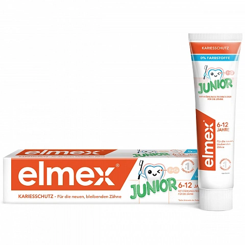 Зубная паста Colgate Elmex Junior 6-12 лет, 75 мл - изображение 1