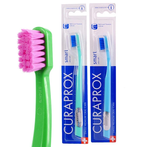 Набор 2+1 детских зубных щёток Curaprox 7600 Smart - изображение 1