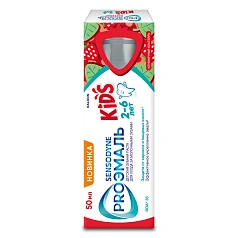 Зубная паста Sensodyne PROЭмаль kids клубничный коктейль, 50 мл