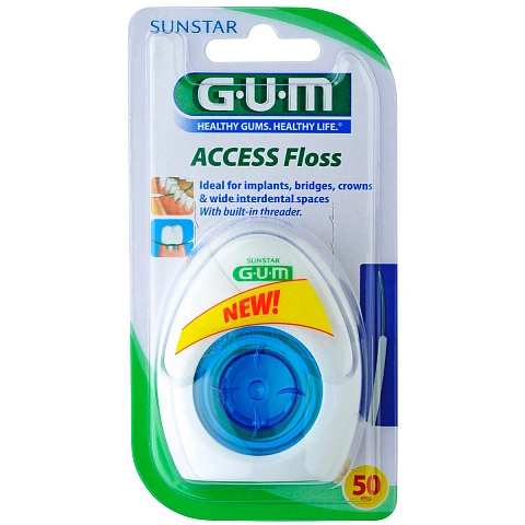 Флосс GUM Access Floss для имплантов/брекетов, 30м - изображение 1