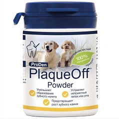 Средство для профилактики зубного камня ProDen PlaqueOff для кошек и собак, 40 г