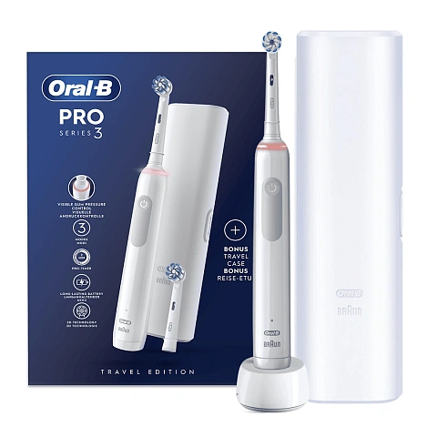 Электрическая зубная щетка Oral-B Pro 3 3500 White - изображение 1