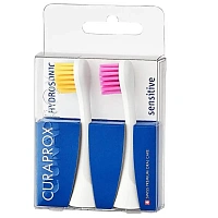 Насадки Sensitive для Curaprox Hydrosonic Pro, Желтая/Розовая, 2 шт.