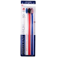 3 зубные щётки SWISSDENT Profi Colours Soft-Medium - изображение 1