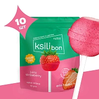 Леденец на палочке Ksilibon Lollipop Клубника, 10 шт. - изображение 1