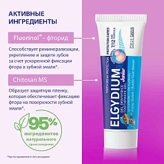 Зубная паста-гель Elgydium Pierre Fabre от кариеса Junior Bubble Gum (от 7 до 12 лет), 50 мл